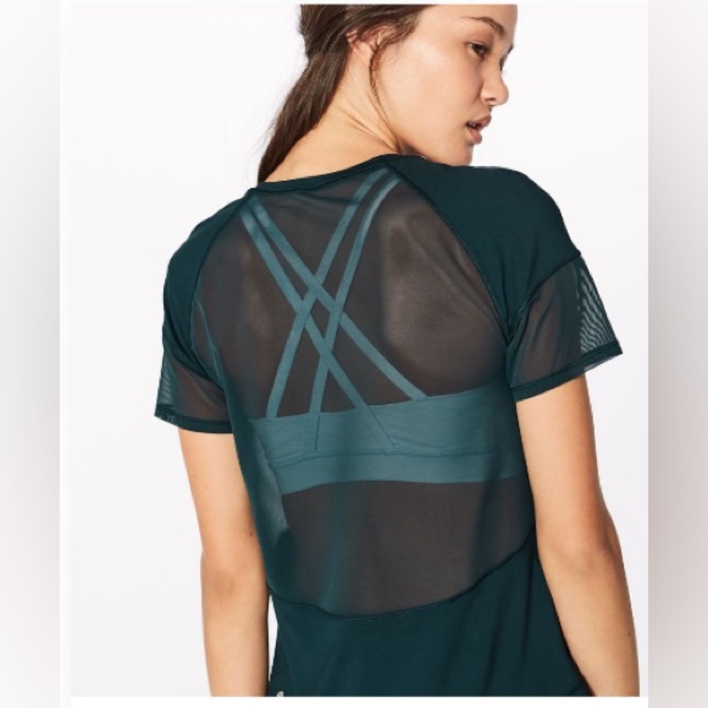 Lululemon Home Stretch Short Sleeve Shirt in deep teal